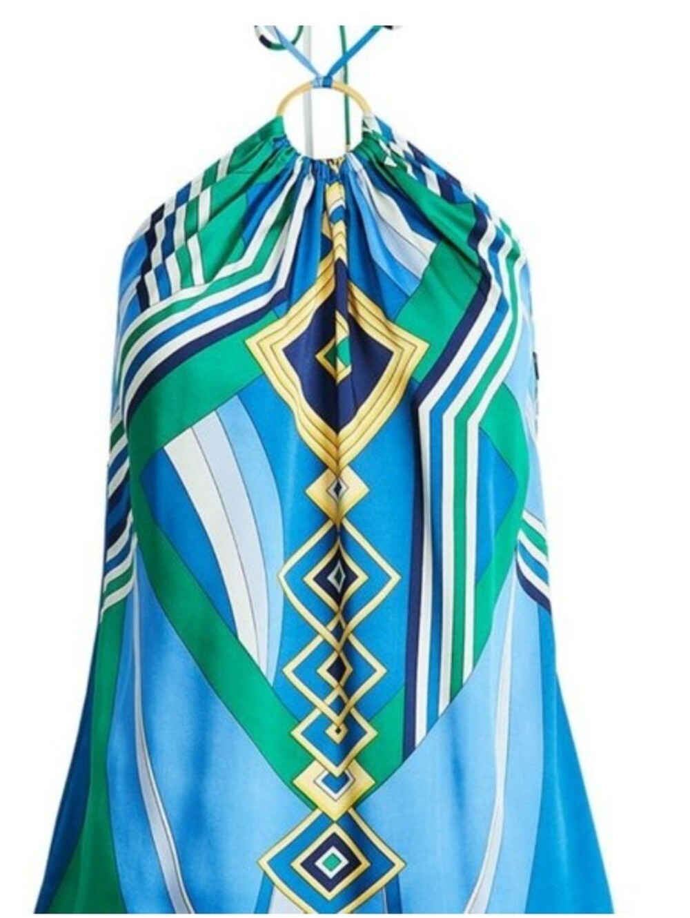 Lauren Ralph Lauren Women's Geometric Printed Halter Top
